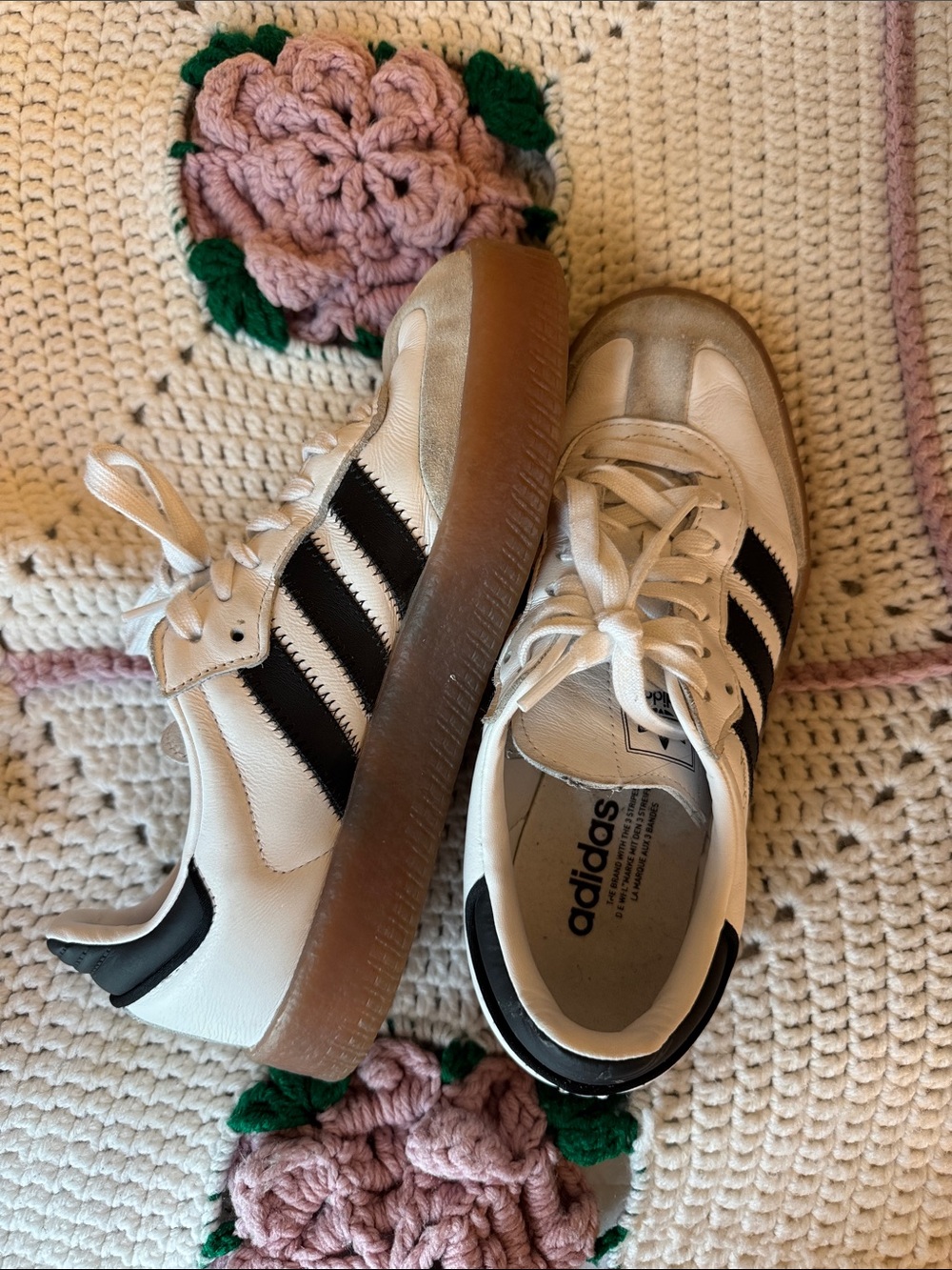 adidas Samba Sneakers with Gum Sole - Picture 2 of 5